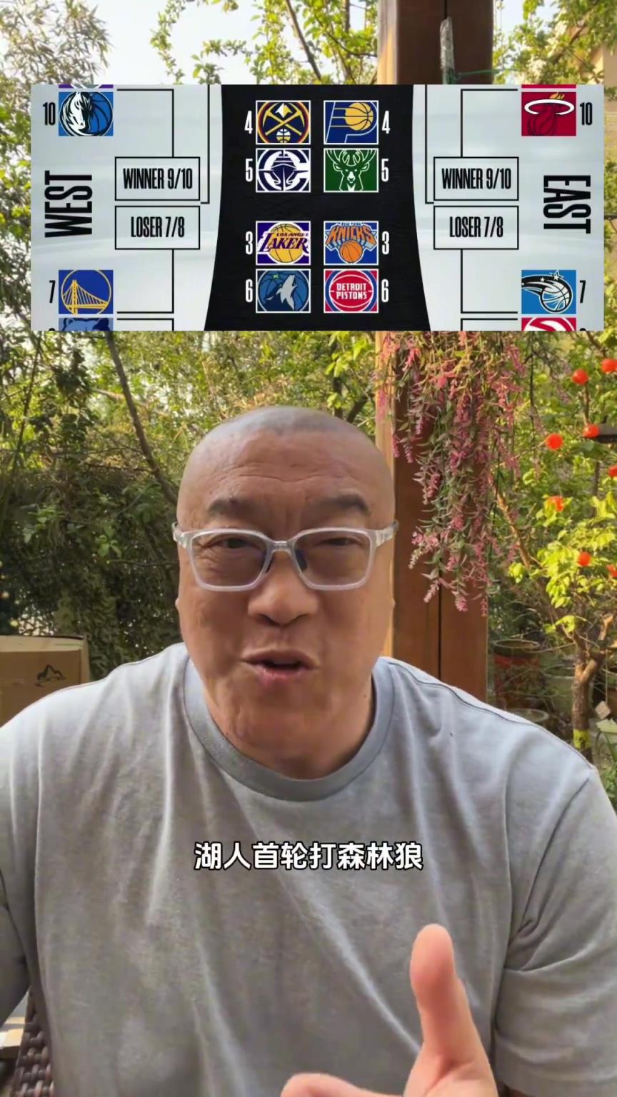 湖人打森林狼！馬健：只要東契奇像上賽季打戈貝爾那樣就行