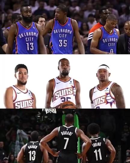 太陽(yáng)三巨頭徹底失??？美媒：杜蘭特的三巨頭球隊(duì)總是一樣的結(jié)局？